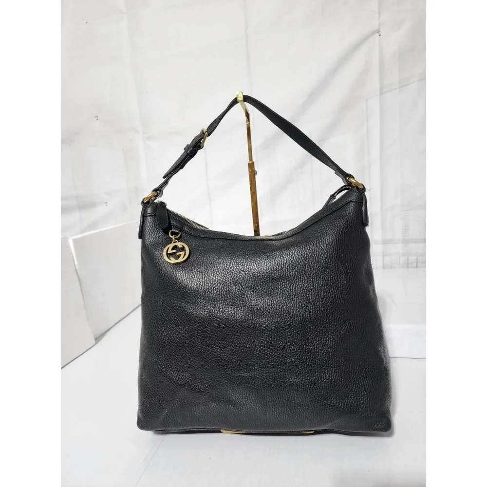Gucci Interlocking G Hobo Bag Black